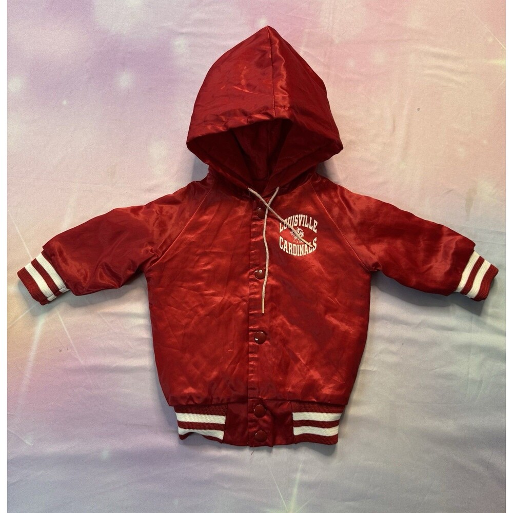 Vintage Chalk Line Louisville Cardinals Satin Jacket Baby Size 18 Months / 18MOS